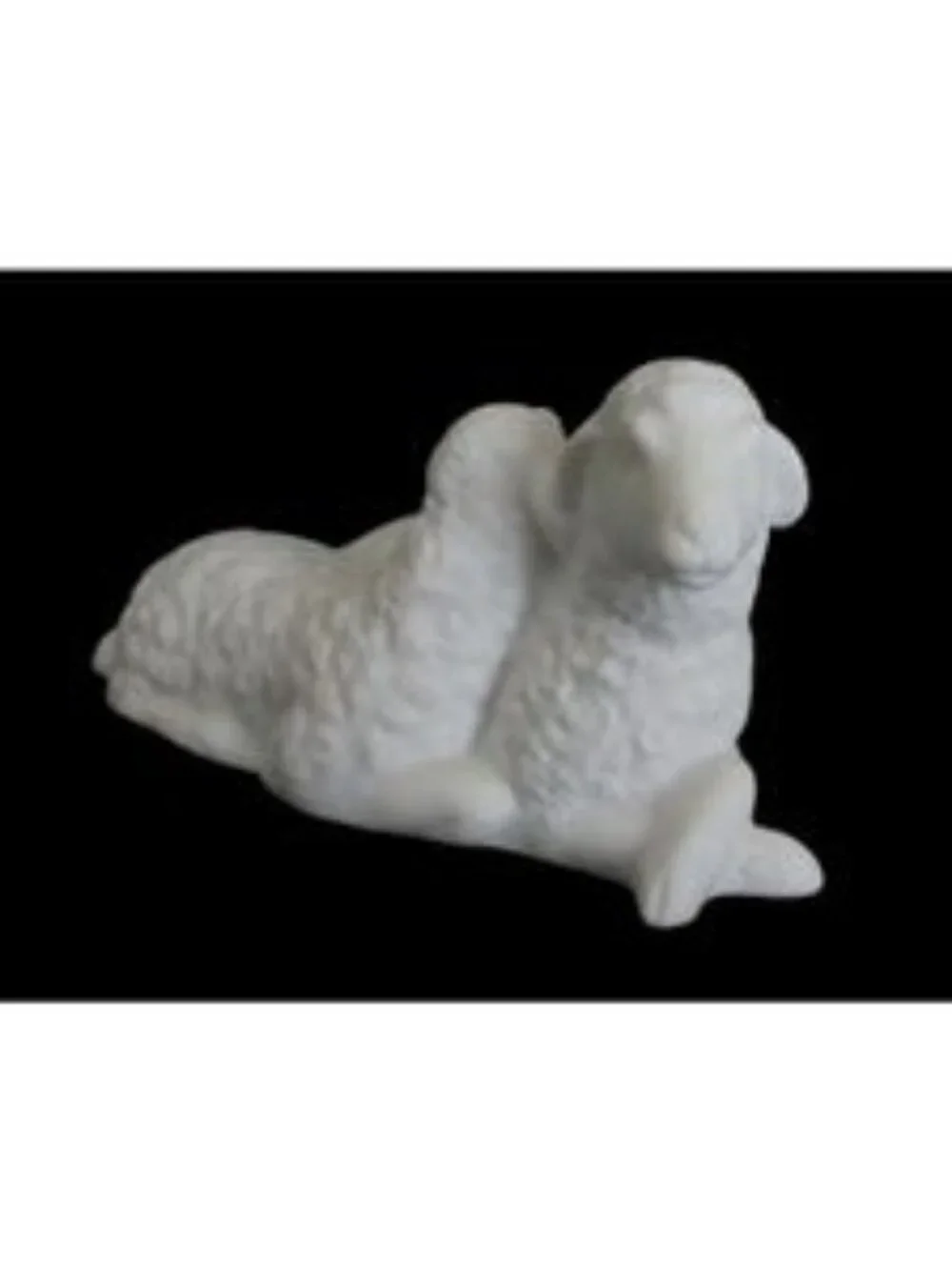 Vintage Avon Nativity Sheep Figurine: 1983 Porcelain Bisque, Original Box